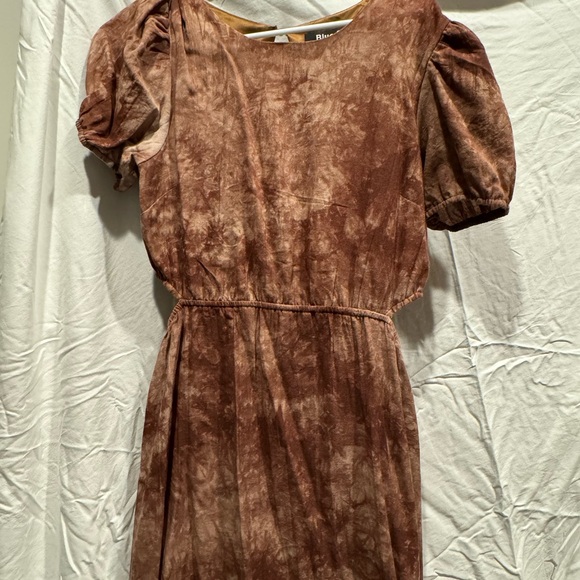 Brown marble print dress L - Picture 8 of 9
